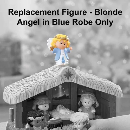 Miniatura 5 de Pieza de repuesto para Fisher-Price Little People Deluxe Christmas Story, Nativity Playset - J2404 - Figura de ángel de repuesto