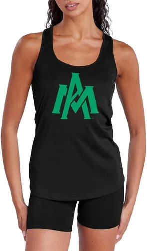 Miniatura 321 de Camiseta deportiva sin mangas oficial de NCAA Collegiate para mujer, con espalda cruzada, colección con logotipo primario