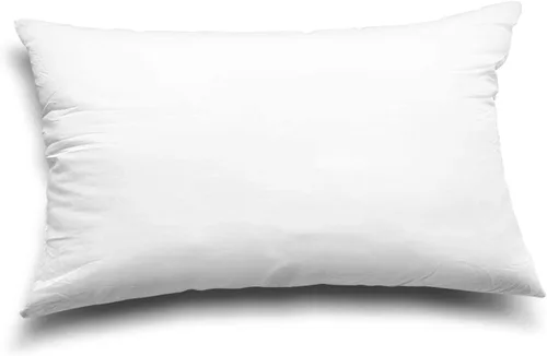 Miniatura 4 de EDOW Juego de 2 almohadas ligeras de poliéster alternativo al plumón, cojín de sofá, relleno de funda, lavable a máquina (blanco, 12 x 20 pulgadas)
