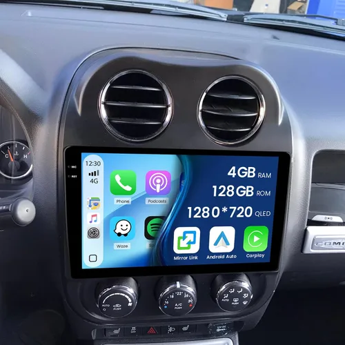 Miniatura 9 de Radio de coche para Jeep Compass Patriot 2010 2011 2012 2013 2014 2015 2016: pantalla táctil Android de 10.1 pulgadas para Compass Patriot estéreo