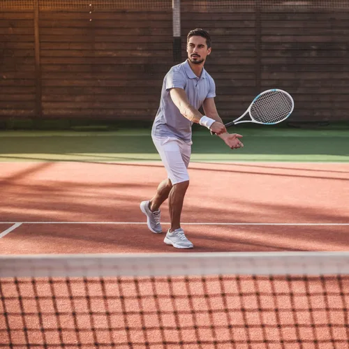 Miniatura 8 de UUBEMM Raquetas de tenis para 2 jugadores recreativas para adultos, raquetas de tenis ligeras para entrenamiento de estudiantes principiantes, juego