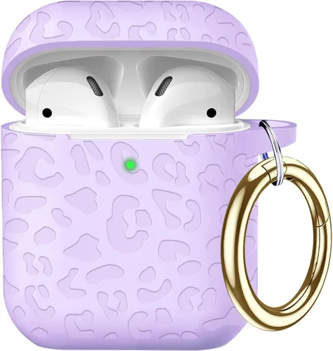 Miniatura 66 de Funda de silicona con flores compatible con AirPods Pro 2019, Gawnock - Funda suave y flexible para imprimir para mujeres y niñas con llavero - Flor