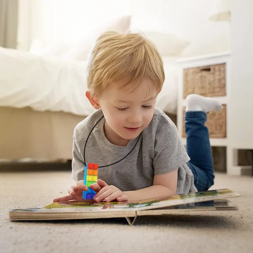 Miniatura 8 de Collar masticable, paquete de collar sensorial para niños con TDAH, autismo, necesidades de morder, palo masticable de motor oral, masticable