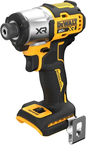 Miniatura 8 de DEWALT Taladro de impacto 20V MAX XR, sin escobillas, 1/4 pulgadas, 3 velocidades, herramienta desnuda solamente (DCF845B), Amarillo, Negro