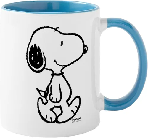 Miniatura 25 de CafePress Crabby Snoopy - Taza de café de cerámica (11 oz)