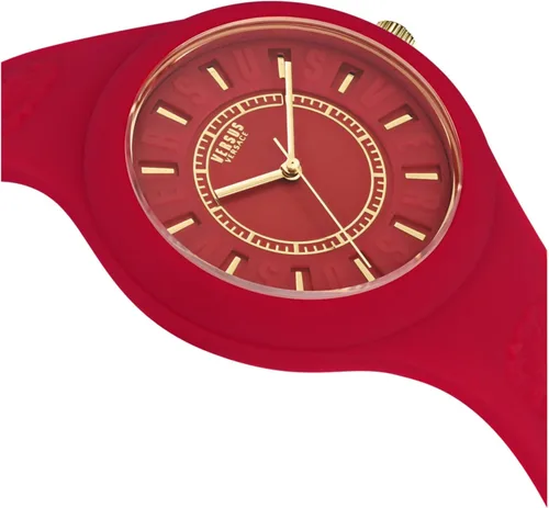 Miniatura 3 de Versus Versace Reloj de moda Fire Island para mujer. Correa de silicona ajustable y deportiva. Incluye bolsa de regalo de viaje.