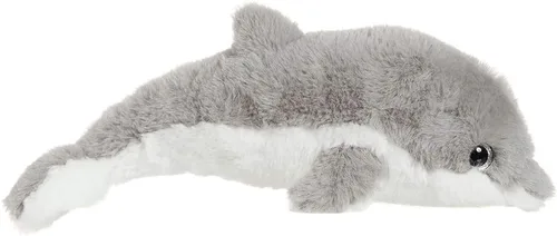 Miniatura 10 de Apricot Lamb Juguetes de peluche del océano, delfín gris, animal marino, suave, perfecto para niñas y niños (delfín gris, 12 pulgadas)