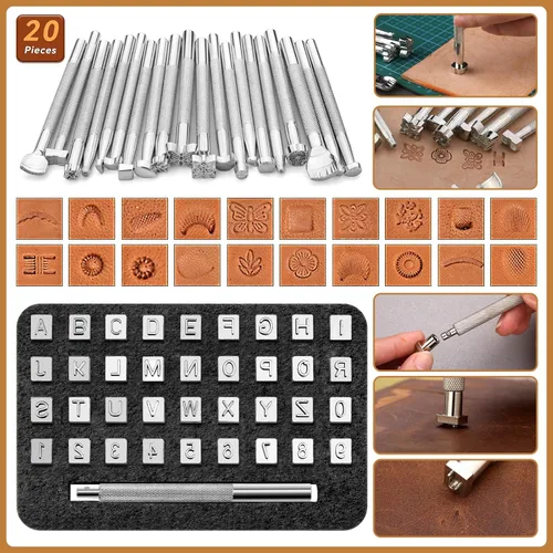 Miniatura 8 de 424 herramientas de trabajo de cuero, herramientas de cuero, kit de herramientas de cuero, herramienta de perforación de agujeros de cuero