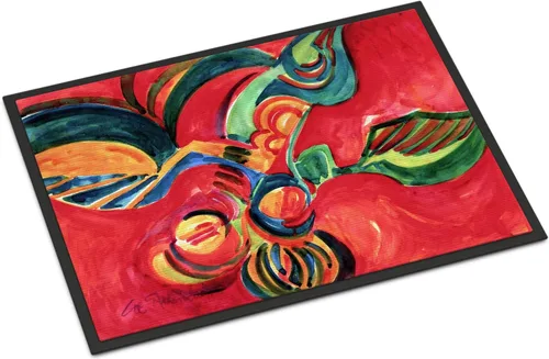 Miniatura 54 de Caroline's Treasures 6055MAT Flower - Tapete Amaryllis de 18 x 27 pulgadas para puerta delantera, para interiores y exteriores, para entrada