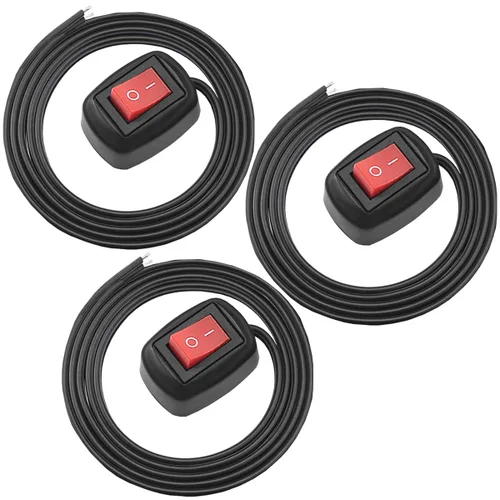 Miniatura 14 de 2 unids interruptor tipo pasta interruptor basculante interruptor de encendido/apagado montaje en superficie DC 12V interruptor de botón LED