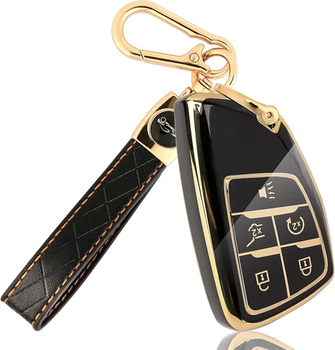 Funda para llavero Sierra, carcasa de TPU suave para llavero para Chevy Suburban Tahoe GMC Yukon Denali Silverado Buick Enclave 2021-2025 para