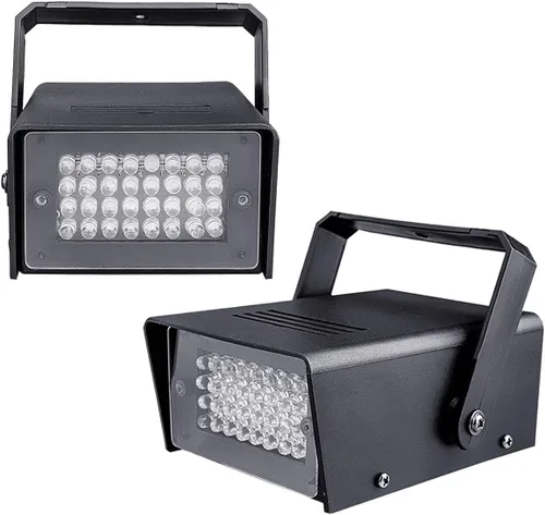 Miniatura 8 de 2 paquetes de 32 luces LED estroboscópicas para Halloween, fiesta y habitación, mini luz intermitente con múltiples modos