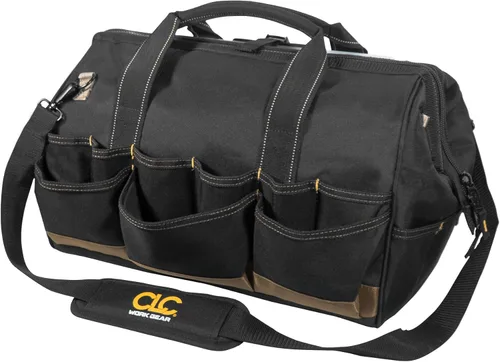 Miniatura 2 de CLC Custom Leathercraft 1535 - Bolsa de mano con bandeja superior de plástico, 18 pulgadas, 37 bolsillos