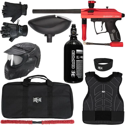 Miniatura 6 de Action Village Kingman Spyder Xtra Level 2 Kit de pistola de paintball Púrpura brillante