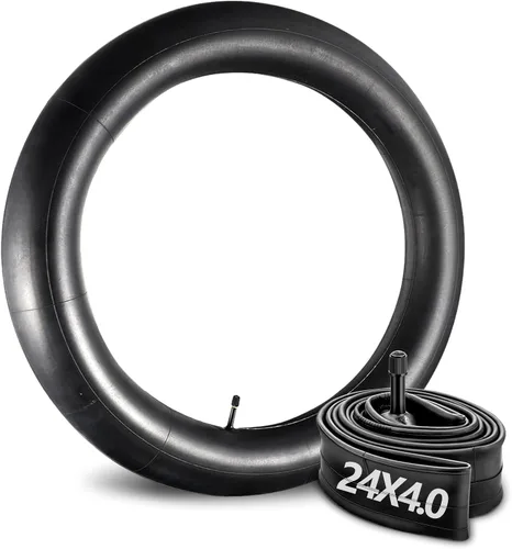 Paquete de 2 tubos interiores para bicicleta de neumáticos gruesos, tubo de bicicleta resistente de 20/26x3.0/4.0, válvula Schrader de 1.260 in,