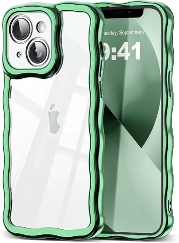 Miniatura 147 de SKYLMW Compatible con iPhone 6s Plus/6 Plus Case de 5.5", Linda Kawaii Marco Ondulado Rizado Forma de Marco Funda de Silicona Suave Resistente a