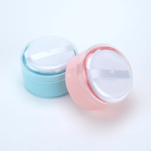 Miniatura 8 de 2 unidades de soplo de polvo de cuerpo grande y recipiente con tamiz para bebé después del baño, caja de polvo de talco para mujeres, playa, viajes
