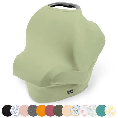 Miniatura 17 de Simka Rose Funda de asiento de automóvil para bebés, multiusos, transpirable, cubierta de lactancia y toldo para asiento de automóvil de bebé