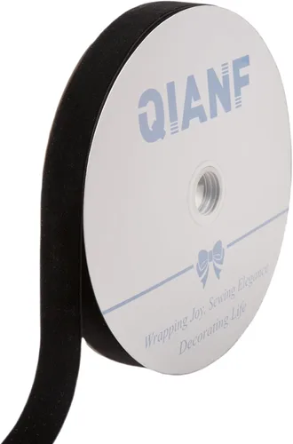 Miniatura 28 de QIANF Cinta de terciopelo, carrete de 1 1/2 pulgadas por 25 yardas (rojo)