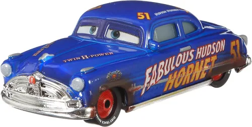 Miniatura 4 de Disney Cars 3 Dirt Track Fabuloso Hudson Hornet Vehículo fundido a presión