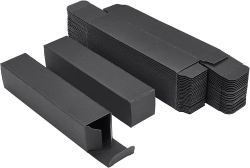 Miniatura 8 de BENECREAT Paquete de 30 cajas rectangulares de papel kraft marrón de 3.3 x 2.3 x 1 pulgadas con ventana transparente para regalos de boda, fiesta