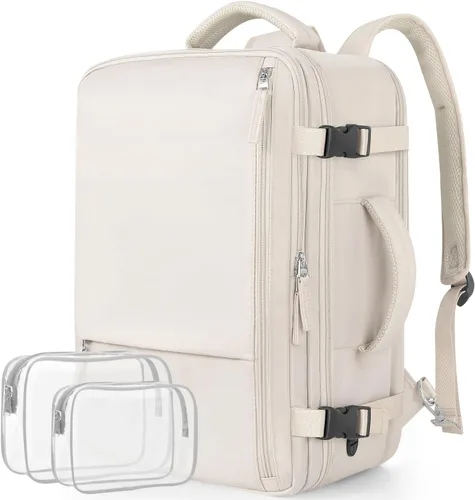 Miniatura 59 de Mochila de Viaje Snoffic para Mujer, Negro, 17 pulg.
