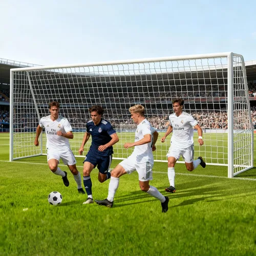 Miniatura 23 de NAIZEA Soccer Goals - 24x8/21x7/18x7/12x6/16x7/10x6/8x6/6x4FT Soccer Goals for Backyard Training- Portable Metal Soccer Net for Youth & Adults