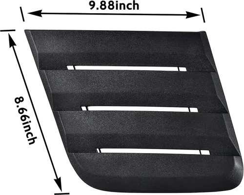 Miniatura 6 de Cubierta de ventilación del capó para Ford Mustang 2018-2022, cubierta de salida de aire y ventilación del capó del motor para Ford Mustang 2018