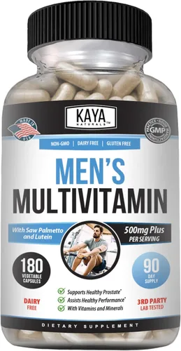 Miniatura 12 de Kaya Naturals Multivitamínico para hombres - Multivitamínico para próstata para hombres - Suplemento diario multimineral - píldoras para hombres