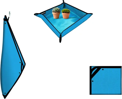 Miniatura 45 de Tapete grande de trasplante de plantas, tapete grueso impermeable para macetas, tapete de jardinería para suculentas, tapete portátil