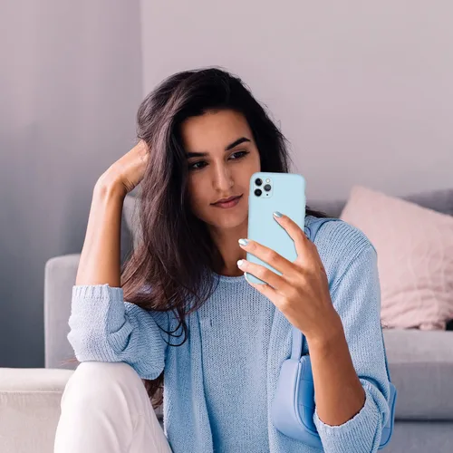 Miniatura 7 de Cordking Funda diseñada para iPhone 11 Pro Max, funda de silicona ultra delgada a prueba de golpes con forro de microfibra suave antiarañazos