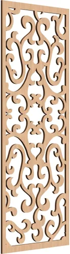 Miniatura 33 de Smithfield Paneles de pared decorativos de madera con calado, 13 3/8 pulgadas de ancho x 34 3/8 pulgadas de alto x 3/8 de alto, roble rojo rojo