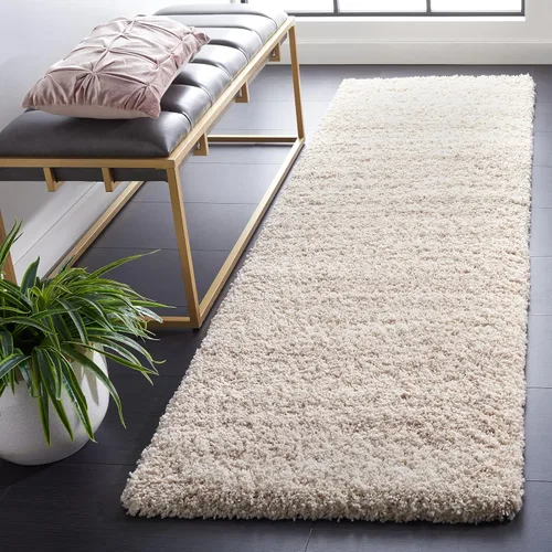 Miniatura 10 de SAFAVIEH Hudson Shag Collection - Alfombra decorativa de 2 x 3 pies, color marfil y azul marino, no desprende pelusa y de fácil cuidado, 2 pulgadas