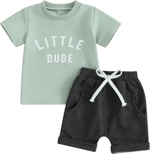 Miniatura 29 de Conjunto de camiseta de manga corta para bebé niño y niña, camiseta de manga corta, pantalones cortos casuales, ropa para recién nacidos, 6, 12, 18