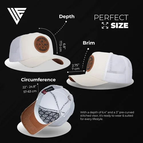 Miniatura 84 de Urban Effort Gorra trasera de malla, para hombres y mujeres, gorra de béisbol de 5 paneles, gran cierre a presión para caza y senderismo