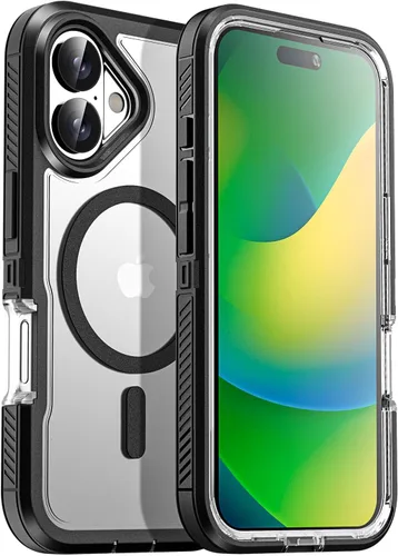 Miniatura 32 de AICase Funda para iPhone 13/14/16e [Compatible con Magsafe], Protección contra caídas de alta resistencia, Defensa multicapa, Grado militar