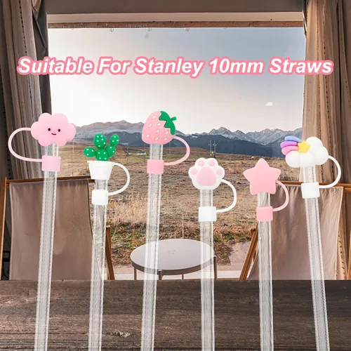 Miniatura 5 de Stanley Cup - Cubierta de popote para copa Stanley, 6 unidades, compatible con vasos Stanley de 30 y 40 onzas, accesorios para tazas Stanley