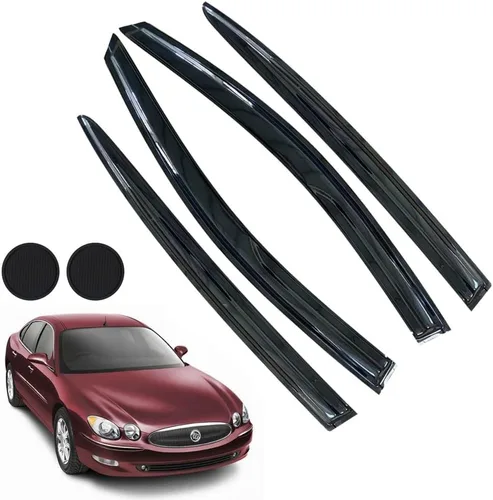 Miniatura 10 de Protectores de lluvia para Mazda 3 Hatchback 2010-2013, deflectores de ventana lateral con cinta adhesiva para Mazda 3 Hatchback, viseras de ventana