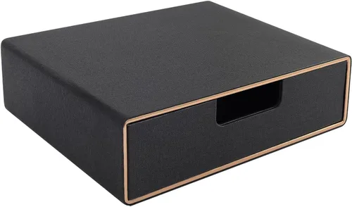 Miniatura 13 de Organizador de cajones apilable de piel sintética clásica hecha a mano, organiza accesorios de escritorio de oficina en casa y clasifica papel Beige