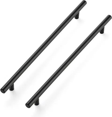 Miniatura 18 de Ravinte Juego de 4 manijas de gabinete de 3-15/16 pulgadas de acero inoxidable en color negro mate para cajones de cocina, tiradores de gabinete