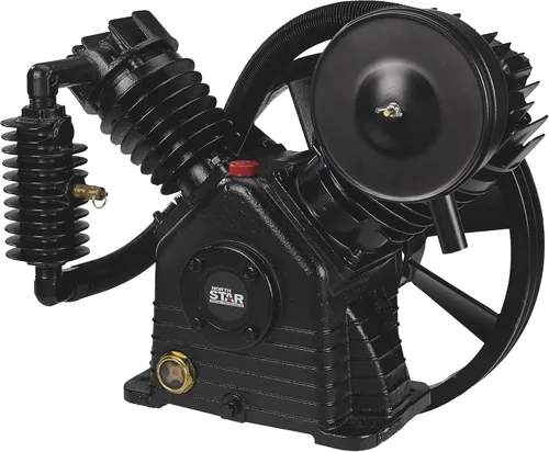 Miniatura 6 de NorthStar Bomba de compresor de aire - 2 etapas, 2 cilindros, 24.4 CFM a 90 PSI, 175 PSI máx