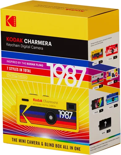 Miniatura 7 de Kodak Charmera - Cámara digital con llavero (caja ciega estilo aleatorio, cámara individual) con paquete de tarjeta de memoria de 32 GB (2 artículos)