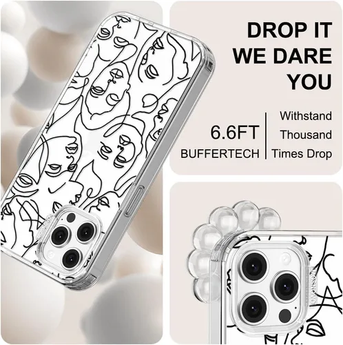 Miniatura 5 de MOSNOVO - Funda para iPhone 12/12 Pro, protección Buffertech de grado militar contra caídas (6.6 pies), antidesprendimiento, poliuretano Transparente