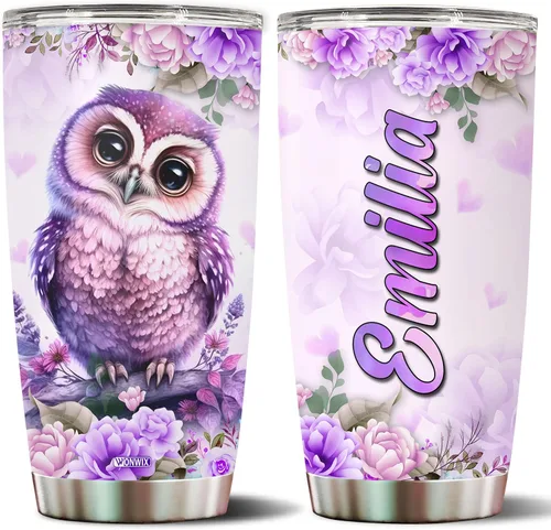 Miniatura 23 de Vaso de abeja personalizado con nombre personalizado de abejas reinas, regalos para mujeres, tazas de agua, botella de agua de 20 onzas, regalo