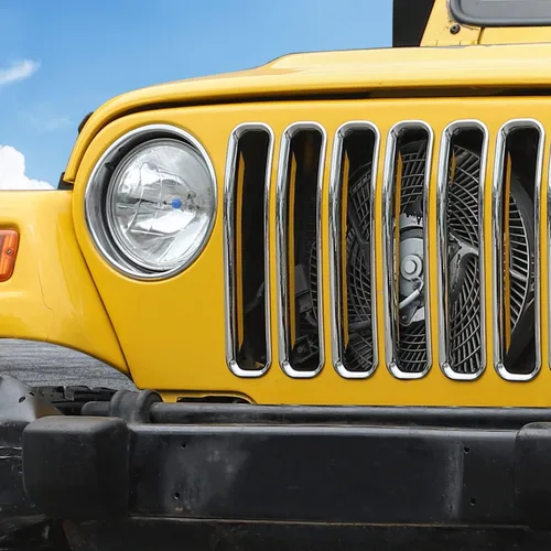 Miniatura 8 de Insertos de parrilla delantera para Jeep Wrangler TJ 1997-2006 (cromado)
