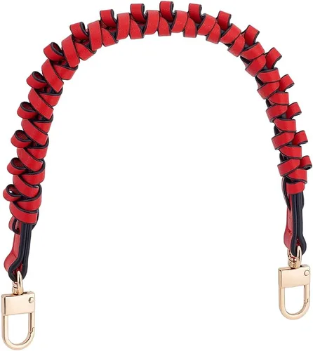 Miniatura 7 de PH PandaHall 1 pieza 17 pulgadas trenzado imitación cuero asas de repuesto bolsos correas bolso bandolera correa con hebilla de langosta giratoria