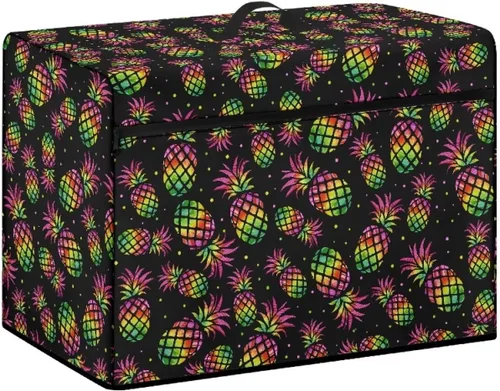 Miniatura 18 de Funda para máquina de coser con estampado floral, estilo bohemio, resistente a las manchas, ligera, impermeable, cubierta antipolvo con bolsillos