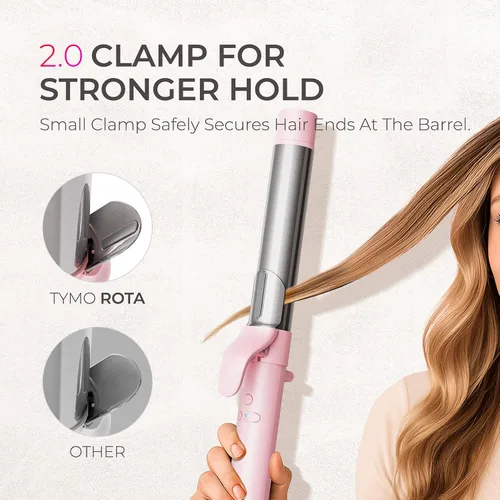 Miniatura 5 de Rizador automático giratorio para ondas de playa – TYMO Rizador de pelo para cabello largo, rizador de pelo de cerámica de barril extra largo