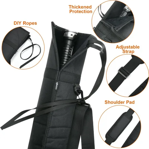 Miniatura 3 de Cosmos Lightsaber Carrying Bag Light Saber Storage Bag with Adjustable Shoulder Strap, Portable Lightsaber Sheath Shoulder Bag Lightsaber Carrying