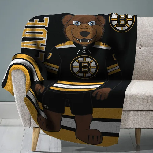 Miniatura 15 de Sleep Squad Anaheim Ducks Wild Wing Mascot - Manta de felpa Raschel de 60 x 80 pulgadas, una manta de mascota de la NHL